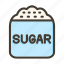 sugar bag, food, sweet, grocery, sugar pack 