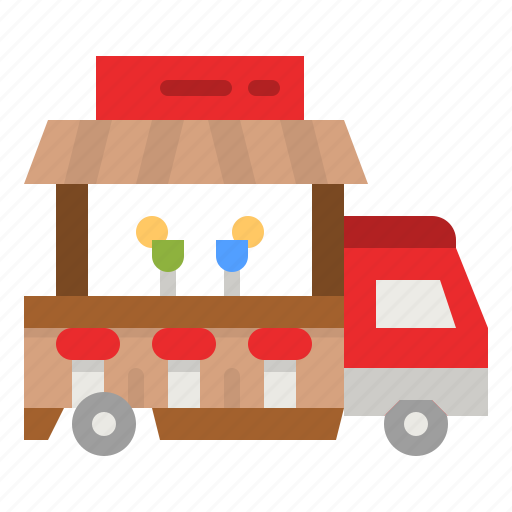 Cocktail, food, truck, delivery, trucking icon - Download on Iconfinder