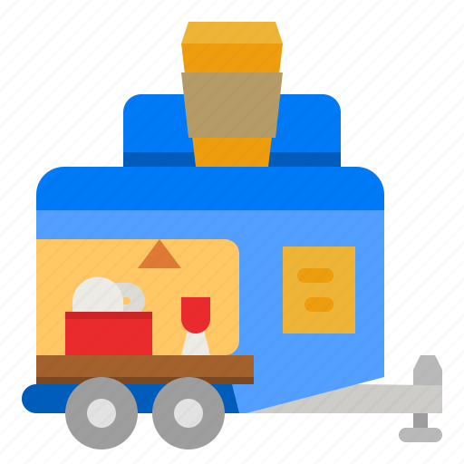 Coffee, food, truck, delivery, trucking icon - Download on Iconfinder