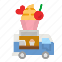 cupcake, food, truck, delivery, trucking