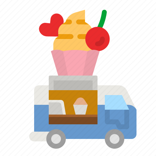 Cupcake, food, truck, delivery, trucking icon - Download on Iconfinder