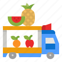 fruit, food, truck, delivery, trucking