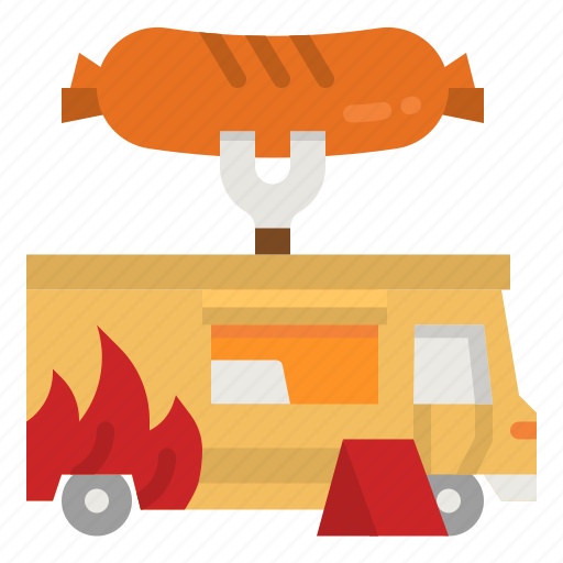 Food, hot, dog, delivery, truck icon - Download on Iconfinder