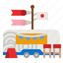 sushi, japan, food, truck, delivery