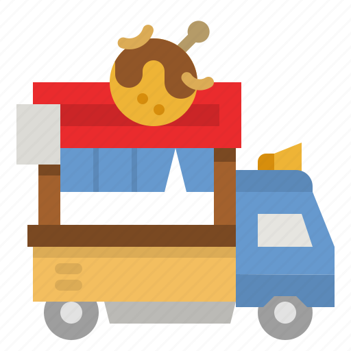 Takoyaki, food, delivery, truck, trucking icon - Download on Iconfinder