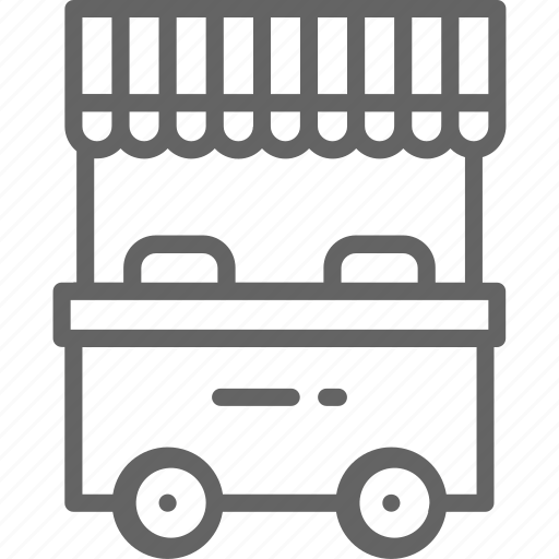 Cart, food, leg, market, stall, street, truck icon - Download on Iconfinder