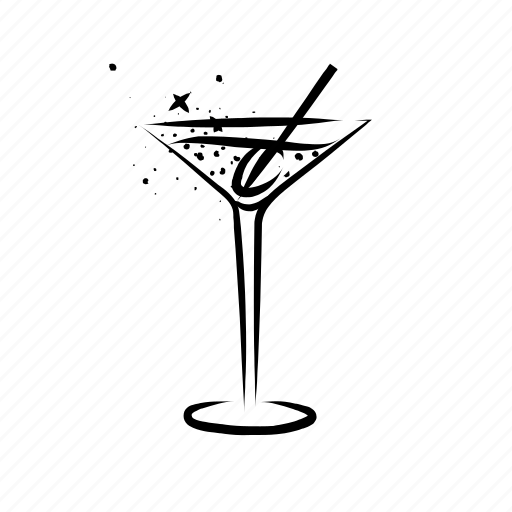 Alcohol, cocktail, food, glass, olive, vintage icon - Download on Iconfinder