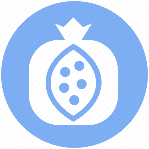 Fruit, healthy, healthy food, organic, pomegranate, punica granatum, spherical fruit icon - Download on Iconfinder