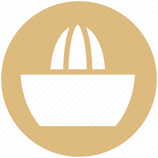Bowl, citrus juices, kitchen, kitchenware, lemon, squeezer, utensil icon - Download on Iconfinder