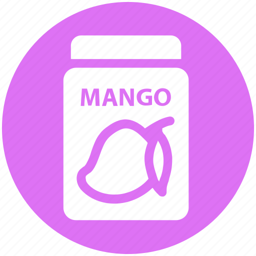 Breakfast, food, jam, jar, jar of jam, mango flavor, mango jam icon - Download on Iconfinder