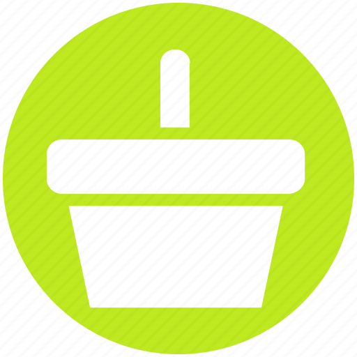 Basket, bucket, food basket, fruit bucket, hotel basket, pail, shopping basket icon - Download on Iconfinder