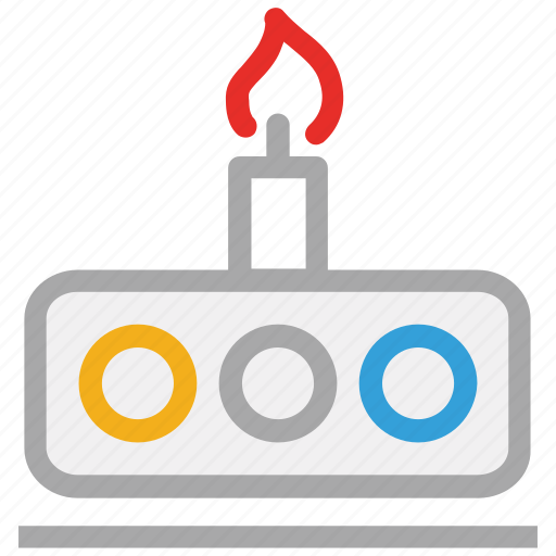 Cake, cake with candle, dessert, party cake icon - Download on Iconfinder
