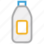 bottle, milk, milk bottle, drink 