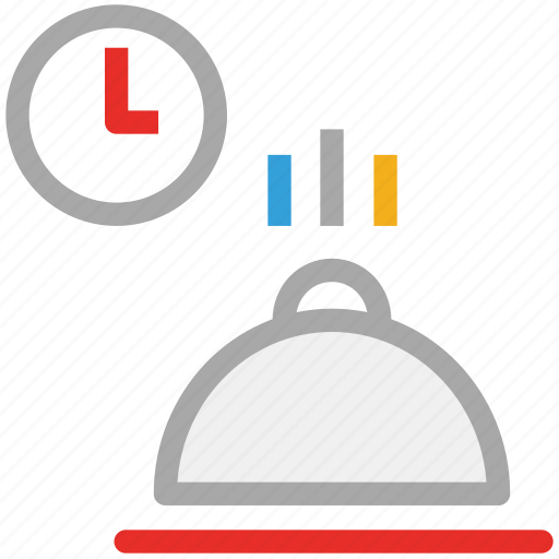 Food and clock, lunch time, meal time, ready food icon - Download on Iconfinder