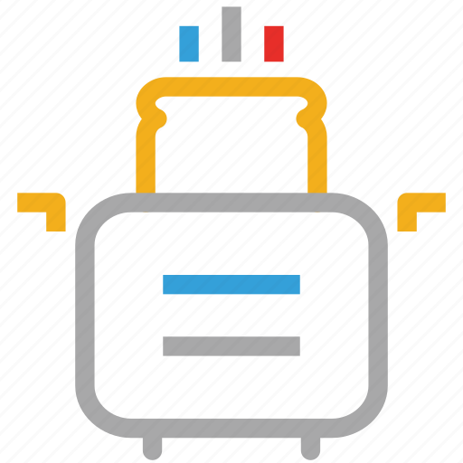 Toaster, bread, food, toast icon - Download on Iconfinder
