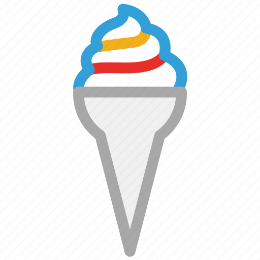 Cone ice cream, dessert, ice cream, ice cream cone icon - Download on Iconfinder