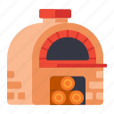 oven, pizza, stone, traditional