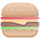 burger, sweet, illustrations, beverage, variety, culinary, food, drink