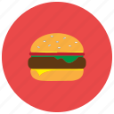 cheeseburger, fast, food, hamburger, lettuce, meals
