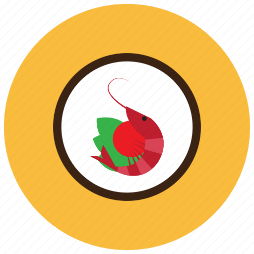 Food, meals, plate, shrimp, vegetables icon - Download on Iconfinder