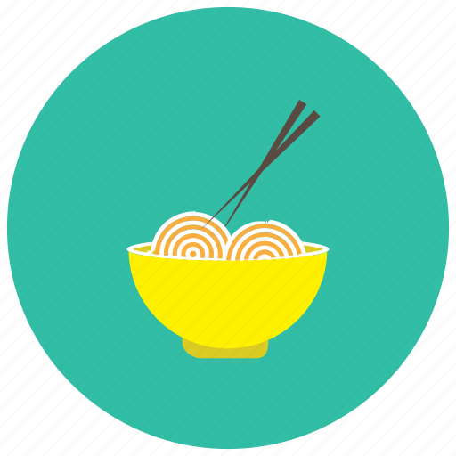 Asian, bowl, chopstick, food, meals, noddle icon - Download on Iconfinder