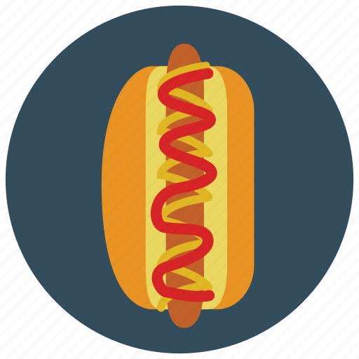 Dog, fast, food, hot, ketchup, meals, mustard icon - Download on Iconfinder