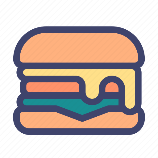 Food, dish, burger, hamburger, fastfood icon - Download on Iconfinder