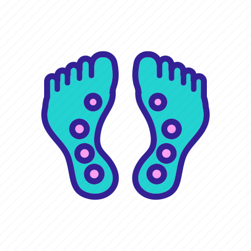 Art, body, care, contour, foot, health, massage icon - Download on Iconfinder
