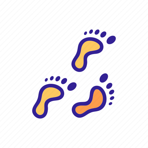 Bare, barefoot, foot, footprint, human, sole, step icon - Download on Iconfinder