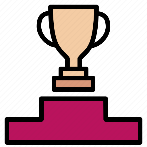 Football, podium, champion, reward, winner, trophy icon - Download on Iconfinder