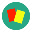 card, football, penalty, red, soccer, sport, yellow