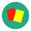 card, football, penalty, red, soccer, sport, yellow 