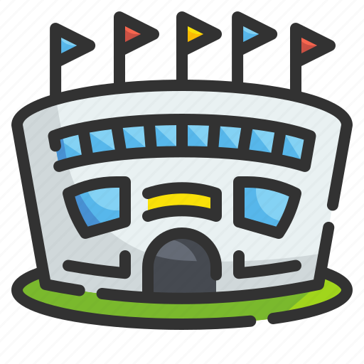 Stadium, soccer, football, sport, field, competition, olympic icon - Download on Iconfinder