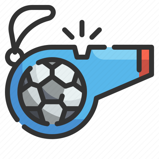 Whistle, football, soccer, sport, competition, equipment, referee icon - Download on Iconfinder