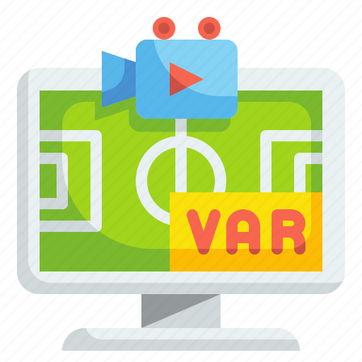 Var, replay, soccer, football, monitor, competition, match icon - Download on Iconfinder