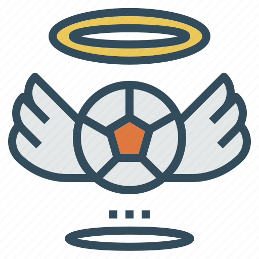 Angel, badge, ball, football, halo, wing icon - Download on Iconfinder