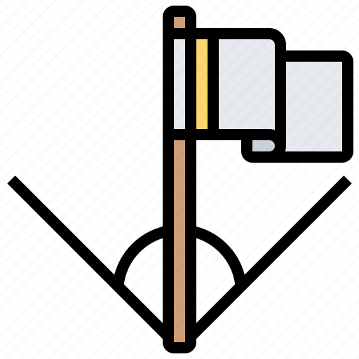 Corner, field, flag, line, marking icon - Download on Iconfinder