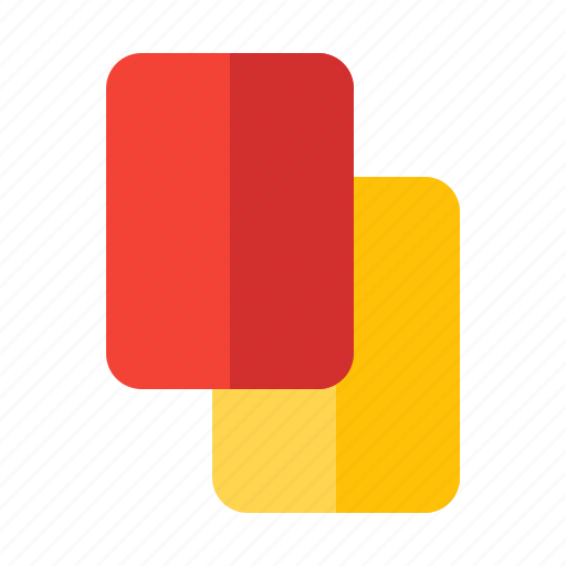 Card, football, foul, red, referee, sport, yellow icon - Download on Iconfinder