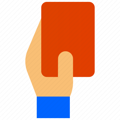 Football, game, match, red card, referee, sport icon - Download on Iconfinder