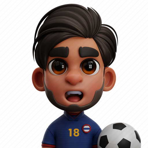 Thailand, soccer, sports, football, man, people, competition 3D illustration - Download on Iconfinder