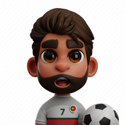 Portugal, soccer, sports, football, people, competition, player 3D illustration - Download on Iconfinder