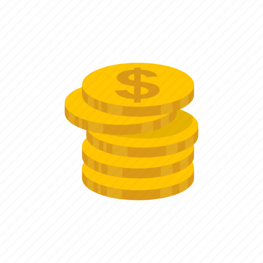 Coins, currency, dollar coin, money icon - Download on Iconfinder