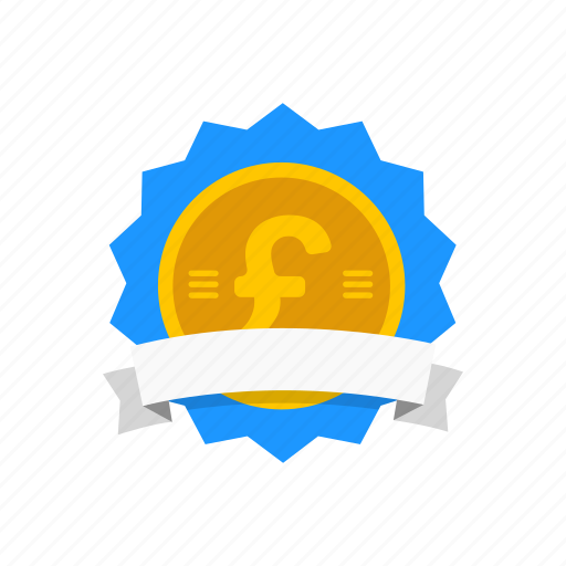 Award, badge, british badge, pound icon - Download on Iconfinder