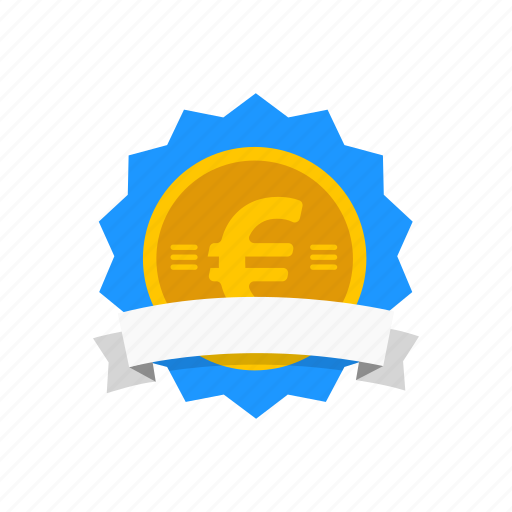 Award, european badge, currency, medal icon - Download on Iconfinder
