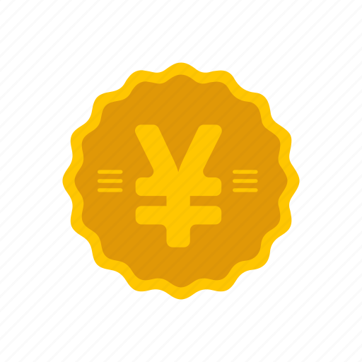 Badge, currency, coin, yen icon - Download on Iconfinder
