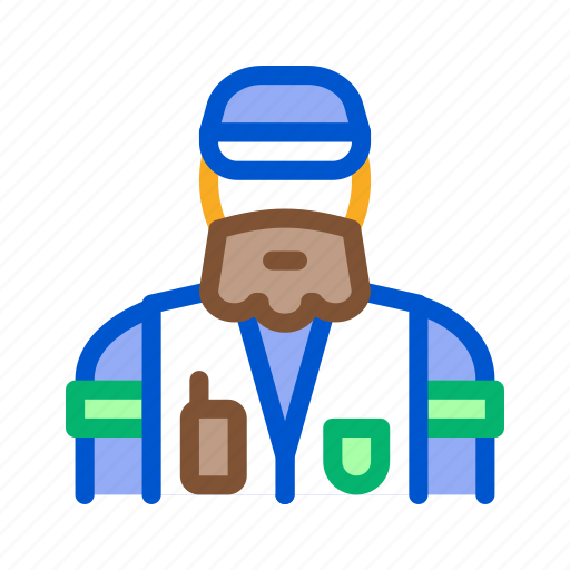 Equipment, forester, linear, lumberjack, man, protection, working icon - Download on Iconfinder