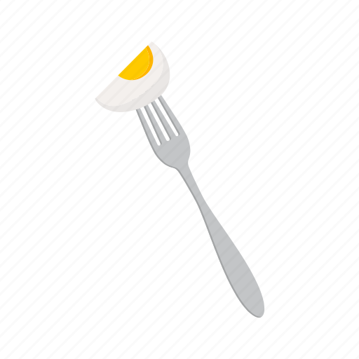 Egg, flat, icon, fork, equipment, eat, vegetable icon - Download on Iconfinder
