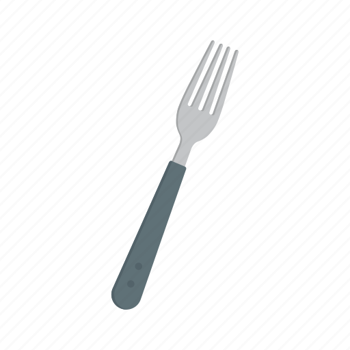Flat, prong, icon, fork, equipment, eat, vegetable icon - Download on Iconfinder