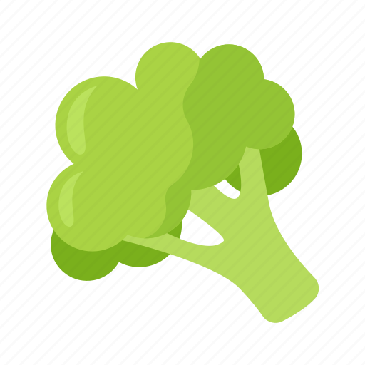 Flat, icon, fork, equipment, broccoli, eat, vegetable icon - Download on Iconfinder
