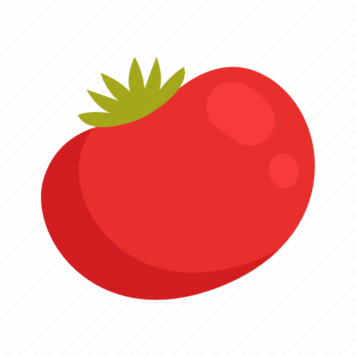 Tomato, flat, icon, fork, equipment, eat, vegetable icon - Download on Iconfinder
